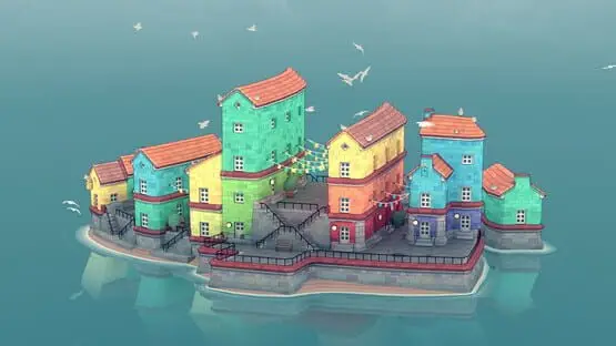 Это содержит изображение игрового процесса игры:Скриншот Townscaper