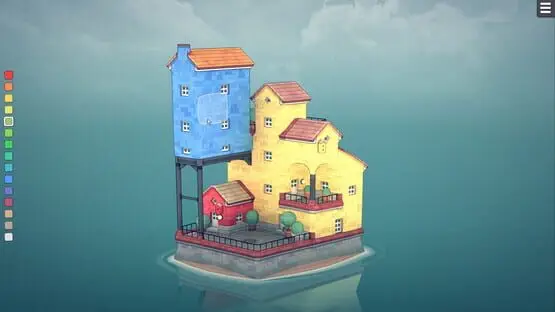 Это содержит изображение игрового процесса игры:Скриншот Townscaper