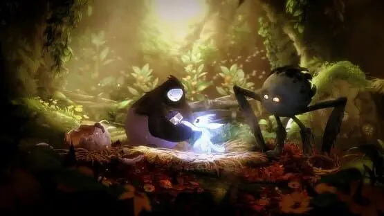 This contains a gameplay image of the game: Screenshot of Ori and the Will of the Wisps