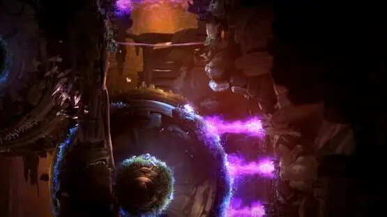This contains a gameplay image of the game: Screenshot of Ori and the Will of the Wisps