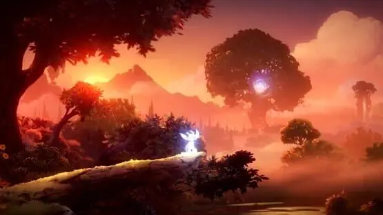This contains a gameplay image of the game: Screenshot of Ori and the Will of the Wisps