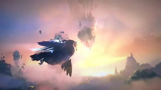 This contains a gameplay image of the game: Screenshot of Ori and the Will of the Wisps