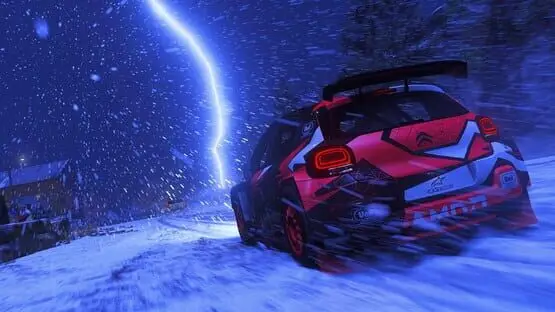 This contains a gameplay image of the game: Screenshot of Dirt 5