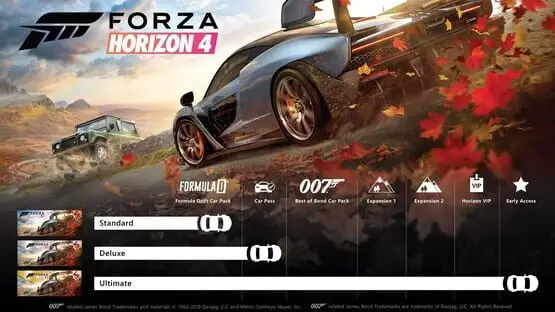 This contains a gameplay image of the game: Screenshot of Forza Horizon 4: Ultimate Edition