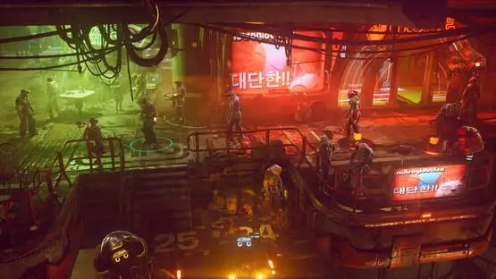 This contains a gameplay image of the game: Screenshot of The Ascent