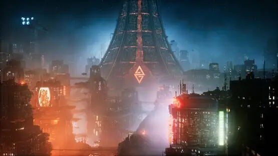This contains a gameplay image of the game: Screenshot of The Ascent