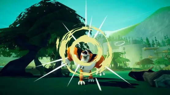 This contains a gameplay image of the game: Screenshot of Ben 10: Power Trip