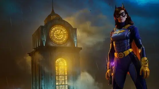 This contains a gameplay image of the game: Screenshot of Gotham Knights