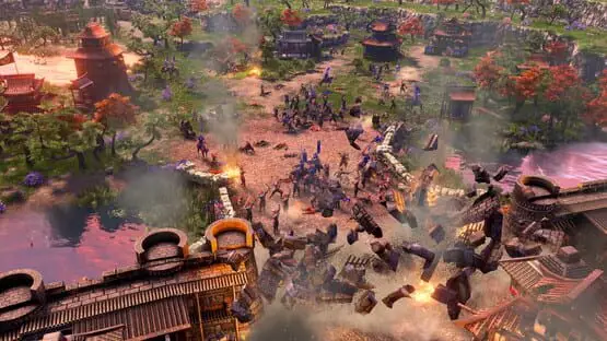 This contains a gameplay image of the game: Screenshot of Age of Empires III: Definitive Edition