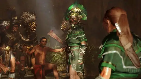 This contains a gameplay image of the game: Screenshot of Shadow of the Tomb Raider: Definitive Edition
