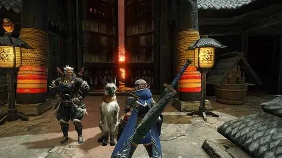 This contains a gameplay image of the game: Screenshot of Monster Hunter Rise