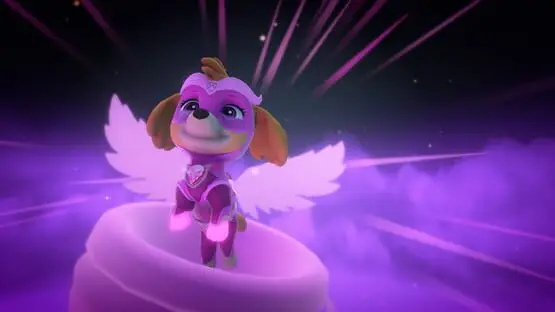 Esto contiene una imagen de juego de: Captura de pantalla de PAW Patrol Mighty Pups: Save Adventure Bay!