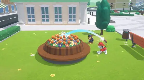 Esto contiene una imagen de juego de: Captura de pantalla de PAW Patrol Mighty Pups: Save Adventure Bay!