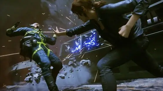 This contains a gameplay image of the game: Screenshot of Control: Ultimate Edition