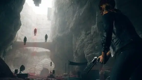 This contains a gameplay image of the game: Screenshot of Control: Ultimate Edition
