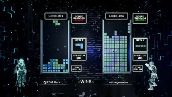 Hier ist ein Gameplay-Bild des Spiels:Screenshot von Tetris Effect: Connected