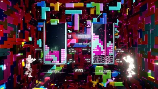 Hier ist ein Gameplay-Bild des Spiels:Screenshot von Tetris Effect: Connected