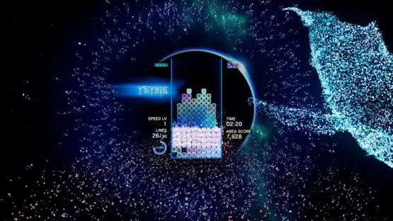 Hier ist ein Gameplay-Bild des Spiels:Screenshot von Tetris Effect: Connected