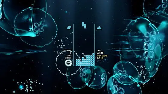 Hier ist ein Gameplay-Bild des Spiels:Screenshot von Tetris Effect: Connected