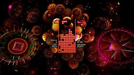 Hier ist ein Gameplay-Bild des Spiels:Screenshot von Tetris Effect: Connected