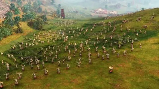 This contains a gameplay image of the game: Screenshot of Age of Empires IV