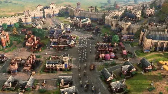 This contains a gameplay image of the game: Screenshot of Age of Empires IV