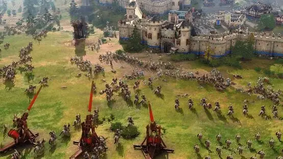 This contains a gameplay image of the game: Screenshot of Age of Empires IV