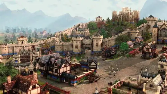 This contains a gameplay image of the game: Screenshot of Age of Empires IV