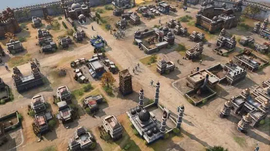 This contains a gameplay image of the game: Screenshot of Age of Empires IV