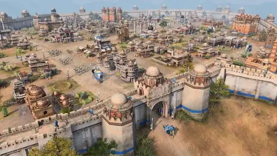 This contains a gameplay image of the game: Screenshot of Age of Empires IV
