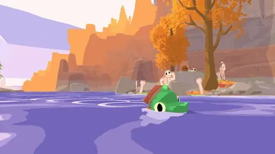 This contains a gameplay image of the game: Screenshot of Lil Gator Game