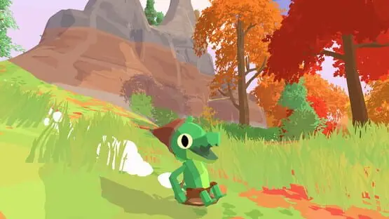 This contains a gameplay image of the game: Screenshot of Lil Gator Game