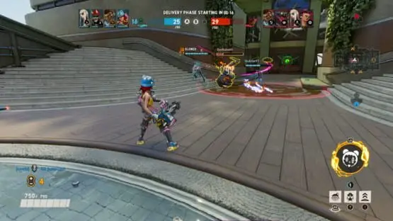 Ceci contient une image de gameplay du jeu : Capture d'écran de Bleeding Edge