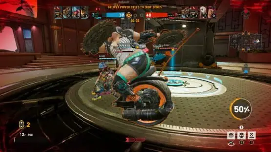 Ceci contient une image de gameplay du jeu : Capture d'écran de Bleeding Edge