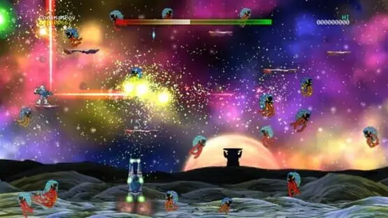 次のゲームプレイ画像を含みます: 画像のスクリーンショット Jetpac Refuelled