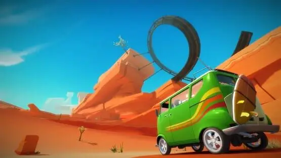 This contains a gameplay image of the game: Screenshot of 4 - Joy Ride Turbo