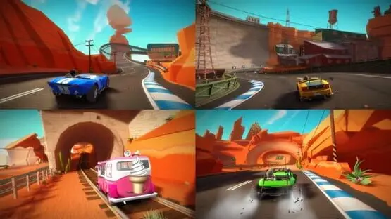 This contains a gameplay image of the game: Screenshot of 6 - Joy Ride Turbo