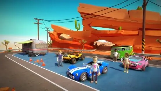 This contains a gameplay image of the game: Screenshot of 2 - Joy Ride Turbo