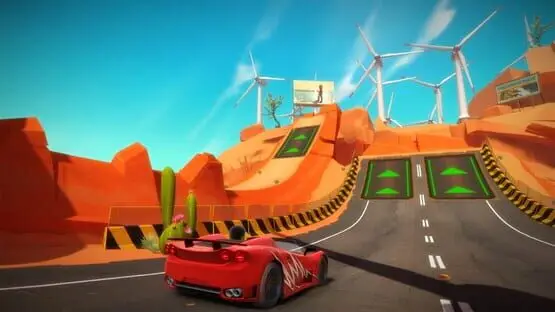 This contains a gameplay image of the game: Screenshot of 8 - Joy Ride Turbo