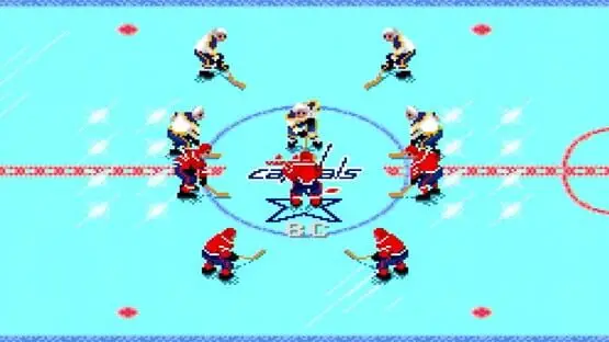 Esto contiene una imagen de juego de: Captura de pantalla de NHL 94 Rewind