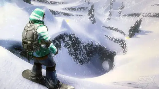 This contains a gameplay image of the game: Screenshot of SSX