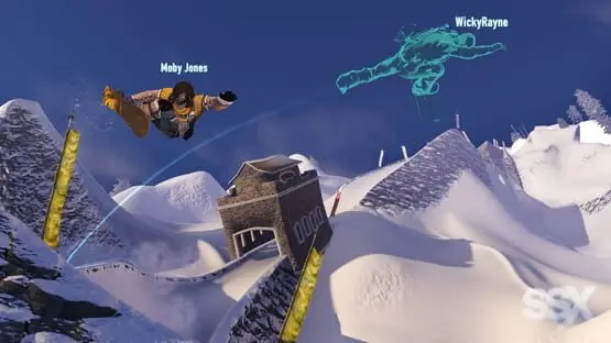 This contains a gameplay image of the game: Screenshot of SSX