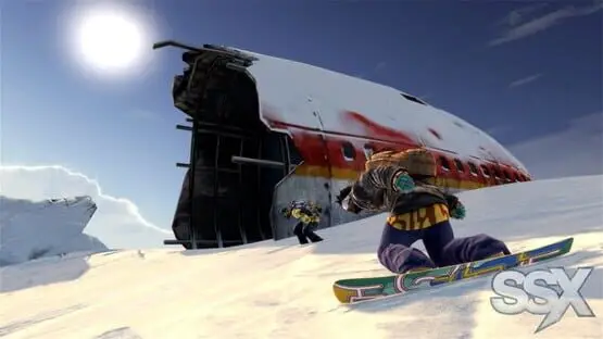 This contains a gameplay image of the game: Screenshot of SSX
