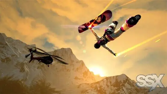 This contains a gameplay image of the game: Screenshot of SSX