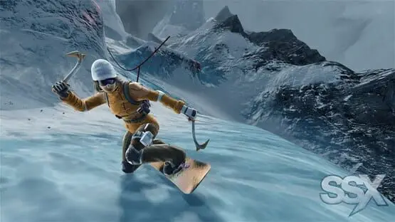 This contains a gameplay image of the game: Screenshot of SSX