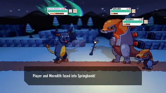 Esto contiene una imagen de juego de: Captura de pantalla de Cassette Beasts