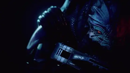 This contains a gameplay image of the game: Screenshot of Mass Effect Legendary Edition