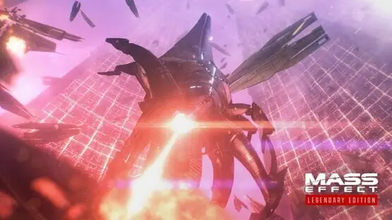 This contains a gameplay image of the game: Screenshot of Mass Effect Legendary Edition