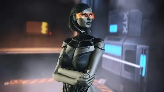 This contains a gameplay image of the game: Screenshot of Mass Effect Legendary Edition