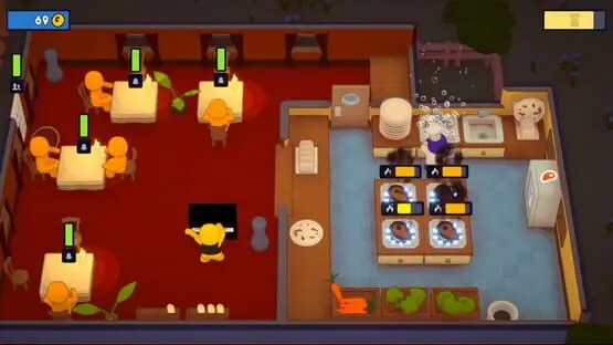 This contains a gameplay image of the game: Screenshot of 4 - PlateUp!